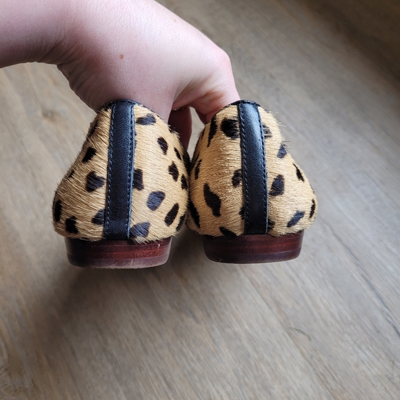 Madewell calf hair cheetah cat loafers slip ons flats - Picture 6 of 10